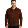 Brown Suede Jacket for Men