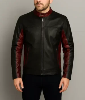 Men Classic Black Leather Jacket