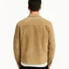Button-Up Suede Shirt Jacket