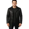 Classmith Black Leather Coat