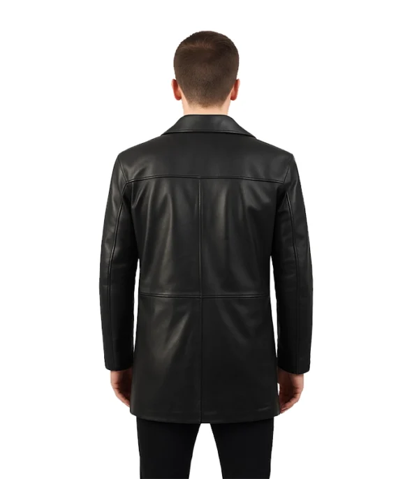 Classmith Black Leather Coat