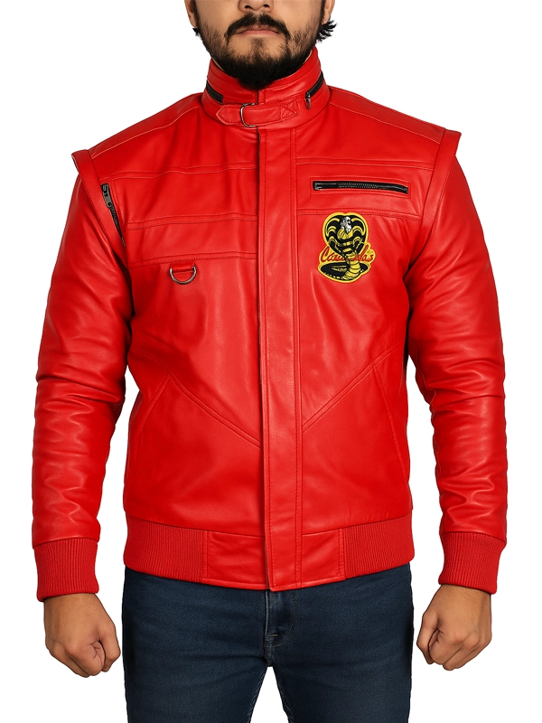 Cobra Kai Red Leather Jacket Cobra Kai Red Leather Jacket