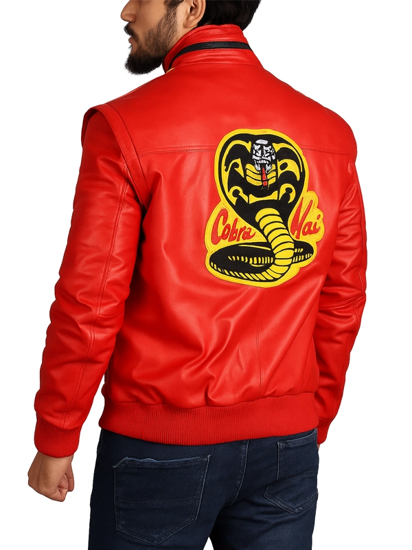 Cobra Kai Red Leather Jacket Cobra Kai Red Leather Jacket