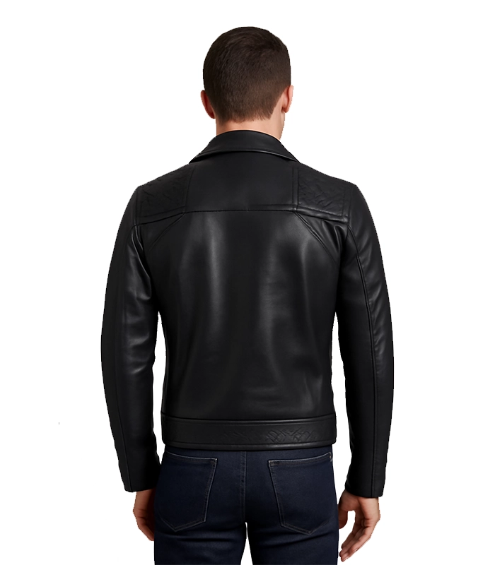 Danny Quilted Black Leather Biker Jacket Danny Quilted Black Leather Biker Jacket
