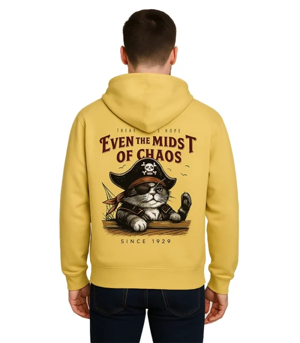 Even the Midst of Chaos Yellow Custom Hoodie