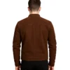 Faisor Mocha Suede Biker Jacket Brown