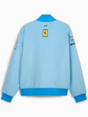 Ferrari Miami Blue Varsity Jacket