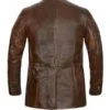 Mens Brown Leather Blazer