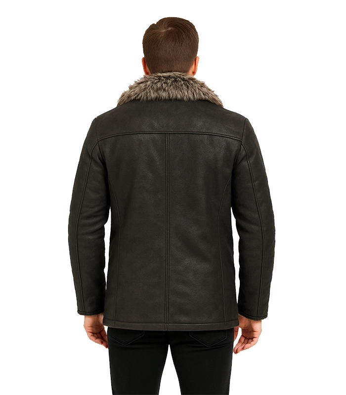 Furlong Black Leather Coat Furlong Black Leather Coat