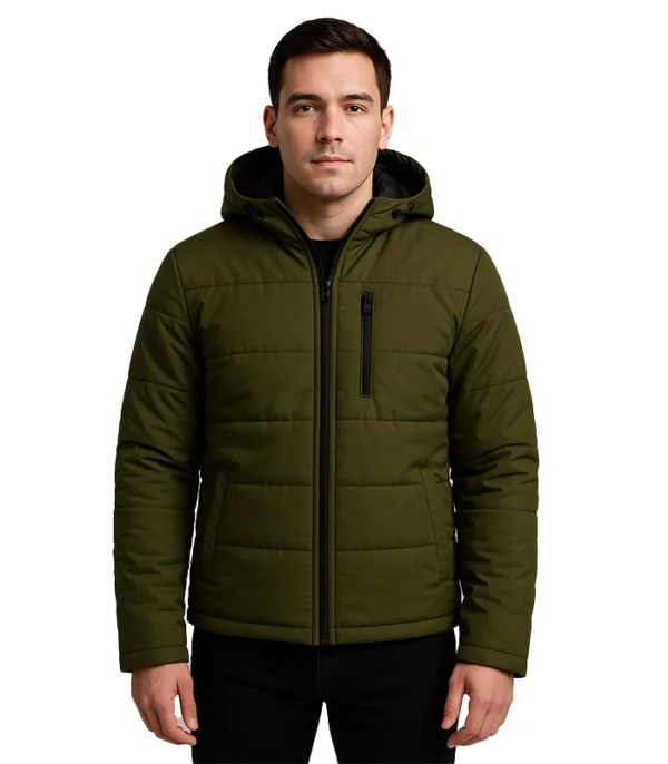 Erico – Green Hooded Puffer Jacket