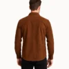 Haven Brown Suede Leather Shirt