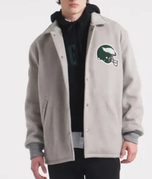 Heather Gray Philadelphia Eagles x Todd Snyder Cashmere Jacket