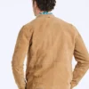 Mens Light Brown Suede Jacket