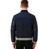Ink Blue Letterman Jacket