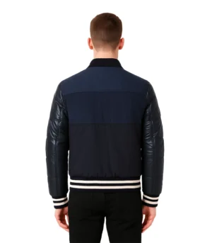 Ink Blue Letterman Jacket