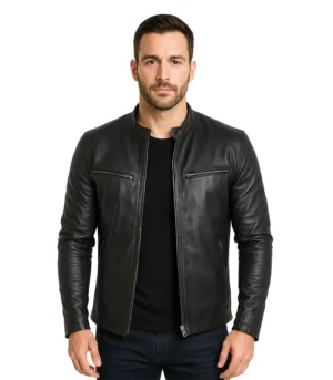 Ionic Black Leather Jacket