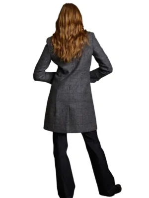 Isabella Tweed Coat – Grey Check