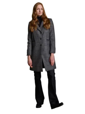 Isabella Tweed Coat – Grey Check