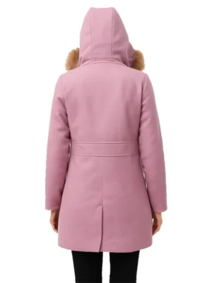 Jackie Howard My Life with the Walter Boys Pink Parka Coat