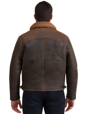 Brown Jackson Shearling Leather Jacket