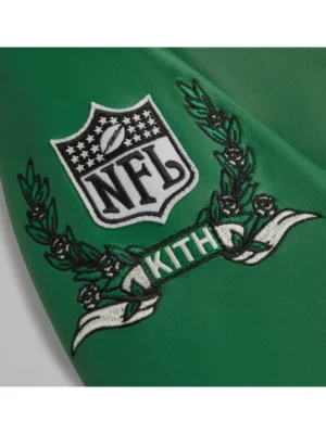 Kith x Jeff Hamilton NFL Eagles Leather Varsity Jacket