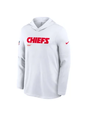 Kansas City Chiefs Sideline Performance Long Sleeve Hoodie T-Shirt