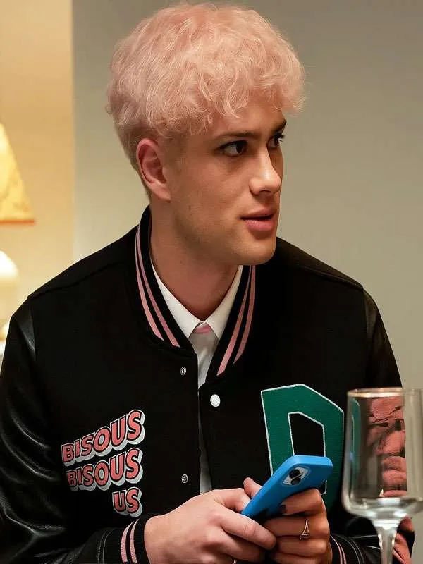 Leo Reich Too Much Black Varsity Jacket Leo Reich Too Much Black Varsity Jacket