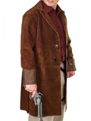 Malcolm Reynolds Firefly Brown Suede Coat