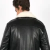Men Black Jacket With Shearling
