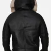 Men Black Shearling Jacket