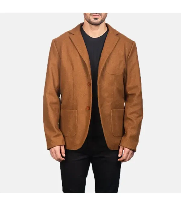 Borges Khaki Wool Blazer