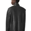 Mens Halton Funnel Collar Leather Jacket