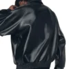 Mens Raglan Sleeve Oversized Leather Jacket