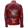 Men’s Born to Rule Red Biker Leather Jacket