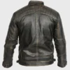 Mens Cafe Racer Retro Motorcycle Leather Jacket