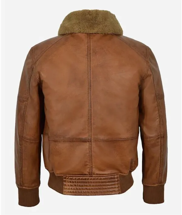 Men’s Fur Collar Brown Jacket Men’s Fur Collar Brown Jacket