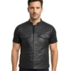 Atlas Moto Black Leather Vest
