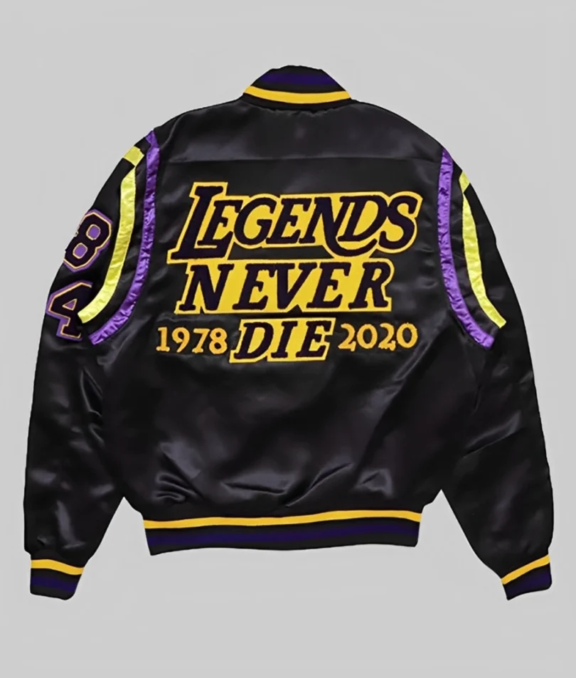 Lakers Black Mamba Hall of Fame Kobe Bryant Varsity Jacket Lakers Black Mamba Hall of Fame Kobe Bryant Varsity Jacket