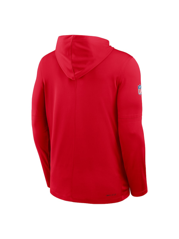 Kansas City Chiefs Sideline Performance Long Sleeve Hoodie T-Shirt Kansas City Chiefs Sideline Performance Long Sleeve Hoodie T-Shirt