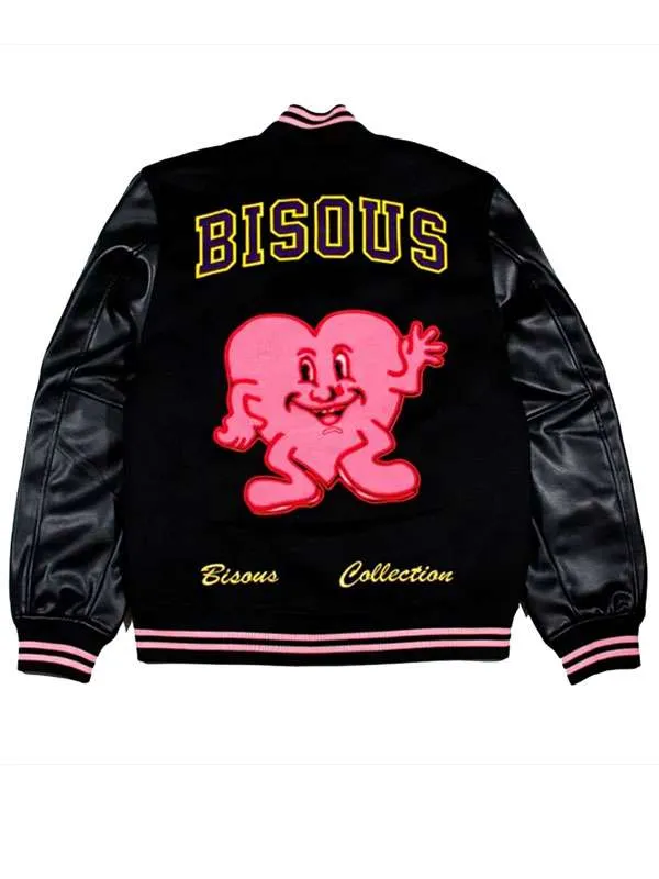 Leo Reich Too Much Black Varsity Jacket Leo Reich Too Much Black Varsity Jacket