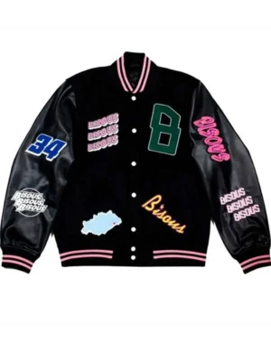Leo Reich Too Much Black Varsity Jacket