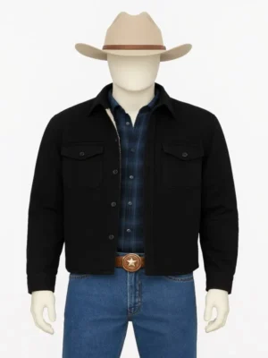 Justified Raylan Givens Black Cotton Sherpa Jacket