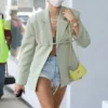 Hailey Baldwin Fashion Suit Jacket Streetwear