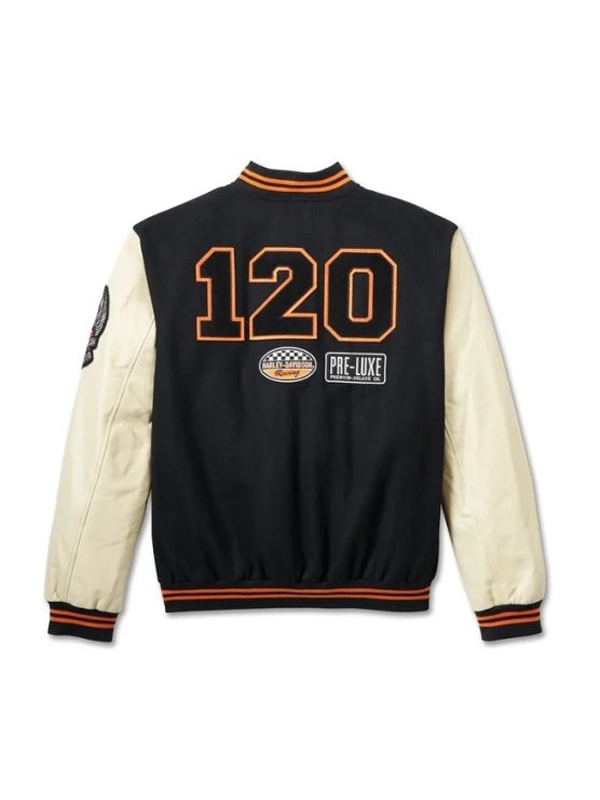 Harley Davidson 120th Anniversary Varsity Jacket Harley Davidson 120th Anniversary Varsity Jacket