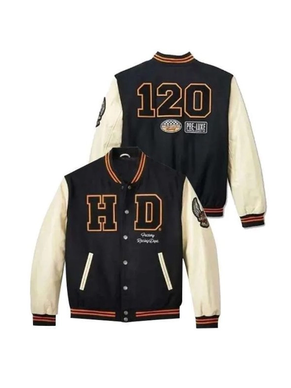Harley Davidson 120th Anniversary Varsity Jacket Harley Davidson 120th Anniversary Varsity Jacket