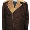 Men Brown B3 Shearling Bomber Jacket
