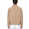 Mens Beige Suede Jacket