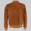 Mens Tan Brown Suede Jacket