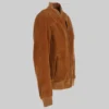 Mens Tan Brown Suede Jacket