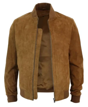 Mens Brown Classic Suede Leather Blazer